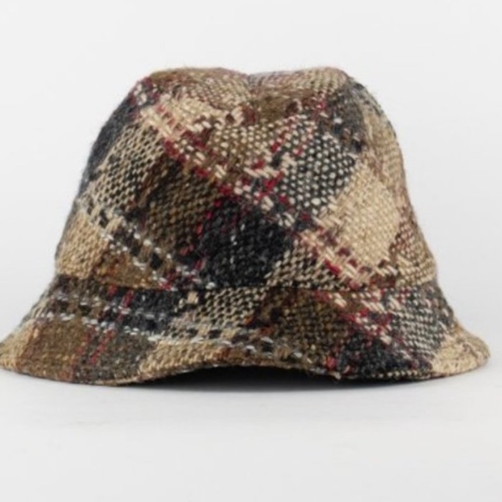 Authentic Like New Burberry Tweed Bucket hat, Medium.